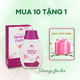 Dung dịch vệ sinh làm sạch vùng kín nữ Serenys Forher 200ml