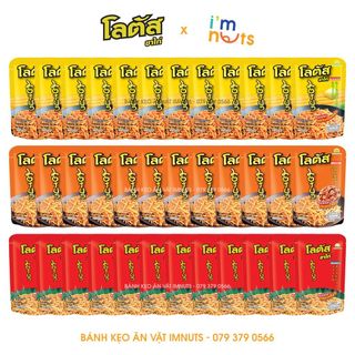 Lốc 12 gói Snack bim bim bánh tăm que cọng Thái Lan Dorkbua đủ vị 50g