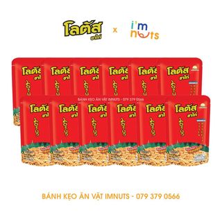 Lốc 12 gói Snack bim bim bánh tăm que cọng Thái Lan Dorkbua đủ vị 50g