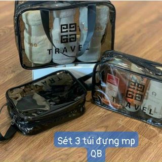 Set 3 túi trong đựng mỹ phẩm.