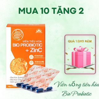Viên uống tăng cường tiêu hóa Bio Probiotic +ZinC Hộp 30 viên