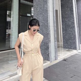 JUMP CỔ VEST PHỐI NÚT LƯNG THUN – DT1678