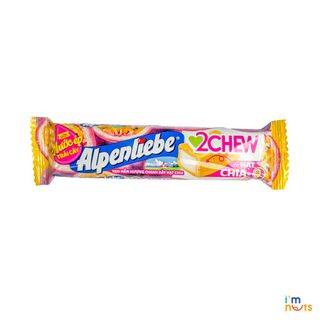 Kẹo mềm Alpenliebe 2Chew đủ vị dạng thỏi - Hương Dâu, Nho, Chanh dây hạt chia, Trà sữa đường đen