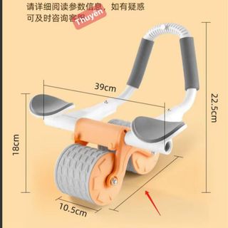 Con lăn trợ lực tập bụng.