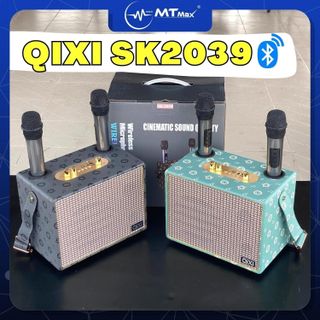 Loa Bluetooth Karaoke Qixi SK2039 – Kèm 2 Micro Không Dây, Bass Uy Lực Tiếng Treble Trong Trẻo