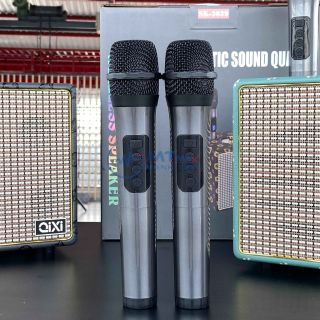 Loa Bluetooth Karaoke Qixi SK2039 – Kèm 2 Micro Không Dây, Bass Uy Lực Tiếng Treble Trong Trẻo