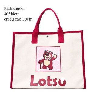 Túi gấu hồng Lotso.