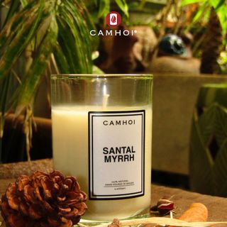 Nến thơm Santal Myrhh Cẩm Hội Candle 4.4oz/130ml | Hương Gỗ Đàn Hương Ấn độ kết hợp rễ cây Iris bí ẩn