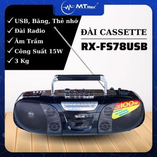 Đài Radio Cassette RX FS78USB – Âm Thanh Hay, Loa Nghe Nhạc Kết Hợp Đài Radio