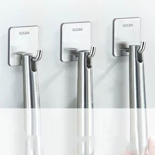 Móc dán tường inox sus 304 treo đồ đa năng - Huy Tưởng