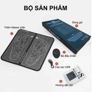 THẢM MASSAGE CHÂN TRỊ LIỆU 8 CHẾ ĐỘ