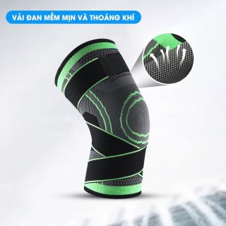 Băng Gối, Bó Gối Dây Quấn Kép Bảo Vệ Khớp Đầu Gối Chơi Thể Thao Đá Bóng Chạy Bộ Gym