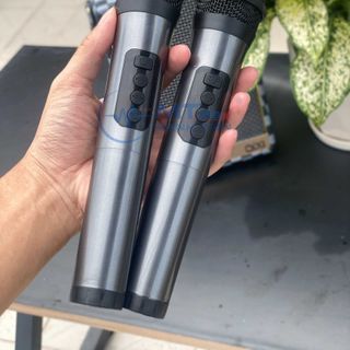 Loa Bluetooth Karaoke Qixi SK2050 - Bass Êm Pin 3.600mAh Kèm 2 Micro Không Dây