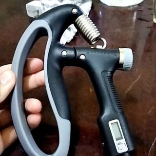 SP082-Kìm bóp tay 100kg 120kg dụng cụ tập tay gym có điều chỉnh lực có đếm số lò xo hỗ trợ hiệu quả tập cơ ngón tay tại nhà