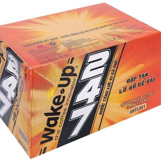 Nước tăng lực Wakeup 247 330ml vị cafe (24chai/Thùng)