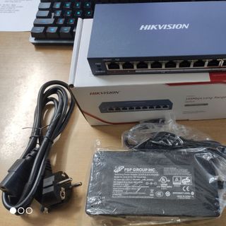 Switch PoE HIKVISION DS-3E0109P-E 8 Port 10/100Mbps Cấp Nguồn PoE 58W Lên Đến 250m giá sỉ