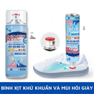 Chai xịt khử mùi giày dép công nghệ nano bạc diệt khuẩn - Huy Tưởng