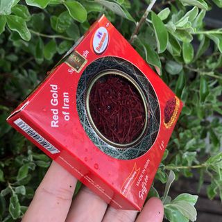 Hộp 1gr (ĐỦ 1G) Saffron Nhụy Hoa Nghệ Tây Iran Loại 1 Negin thương hiệu Bahraman hộp thiếc