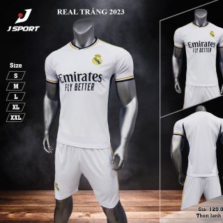 Quần áo bóng đá CLB Real trắng năm 2023-2024 giá sỉ