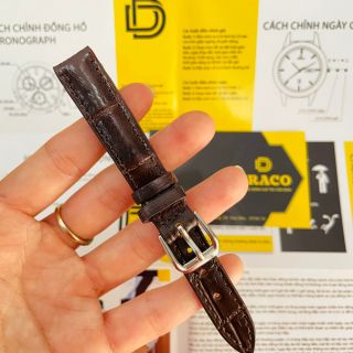 Dây Đồng Hồ - Dây Da Dập Vân Chất Liệu Da Bò Thật - Made in Việt Nam