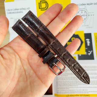 Dây Đồng Hồ - Dây Da Dập Vân Chất Liệu Da Bò Thật - Made in Việt Nam