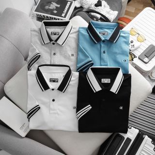 Áo thun polo cotton 4c nam, áo thun cỏ bẻ nam cao cấp, chất 100% cotton 4c xịn, Vải dày mịn trơn láng, mát rượi, co giãn thoải mái - size từ 55kg - 85kg