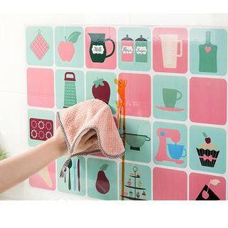 HL056 - Giấy dán bếp cách nhiệt hàng tráng nhôm