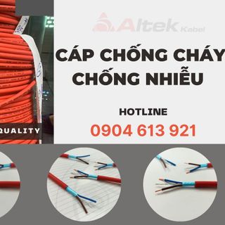 Cáp chống cháy chống nhiễu, cáp tín hiệu báo cháy 2 core 1.0mm, 2x1.5mm, 2x2.5mm
