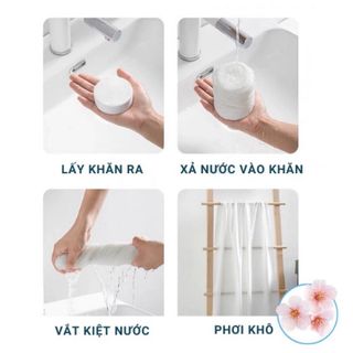 Khăn Tắm Nén CÔ GÁI Du Lịch, Dạng Viên (70x140cm), Dùng Một Lần, Cotton, Siêu Thấm Nước, Nhỏ Gọn Tiện Lợi - Khăn tắm nén giá sỉ