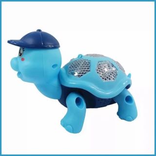 Đồ chơi trẻ em con rùa chạy pin phát nhạc và có đèn led lấp lánh