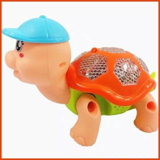 Đồ chơi trẻ em con rùa chạy pin phát nhạc và có đèn led lấp lánh