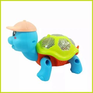 Đồ chơi trẻ em con rùa chạy pin phát nhạc và có đèn led lấp lánh