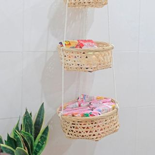 GIỎ TRE 3 TẦNG (QUAI THỪNG)