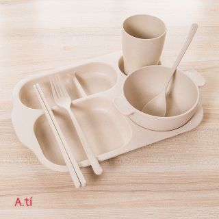 Khay cơm lúa mạch 6 chi tiết cho bé