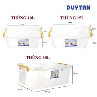 Thùng chữ nhật Duy Tân 15l