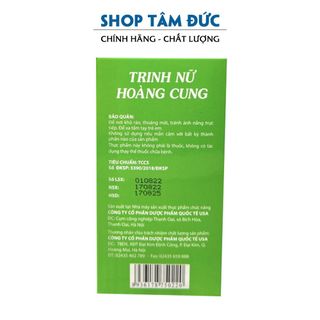 Viên uống Trinh Nữ Hoàng Cung hạn chế phát triển u xơ tử cung - Chai 50 viên (Xanh)
