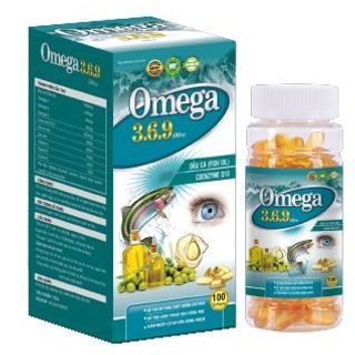 Dầu cá Omega 369 Olive sáng mắt bổ não chống xơ vữa động mạch – chai 100 viên