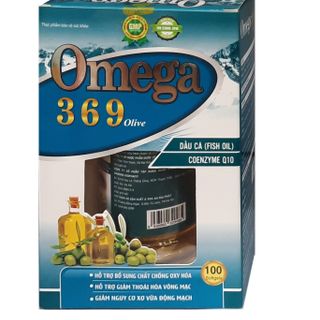 Dầu cá Omega 369 Olive sáng mắt bổ não chống xơ vữa động mạch – chai 100 viên
