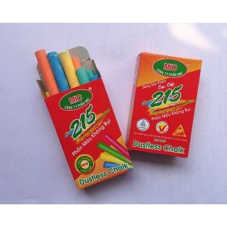 Phấn không bụi Mic (Phấn màu) (Hộp 10V)