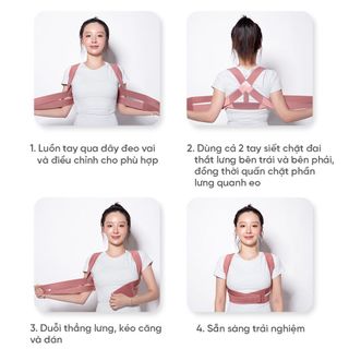 SP067-Đai chống gù lưng bảo vệ vòng 1 khắc phục cong vẹo định hình cột sống, ngực khi tập gym yoga thể thao cho nam nữ trẻ em