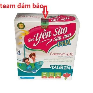 Siro Yến Sào sữa non DHA giúp bồi bổ sức khỏe, ăn ngủ ngon hộp 20 ống