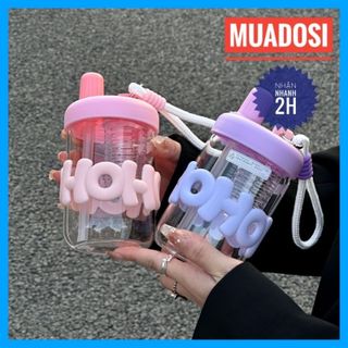 Bình Nước Nhựa Hoho Kèm Quai Xách Chống Trượt (Thùng 120)