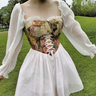 Váy tay phồng thời trang cao cấp- size S M L