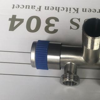 Van nước 2 đầu ra Inox 304