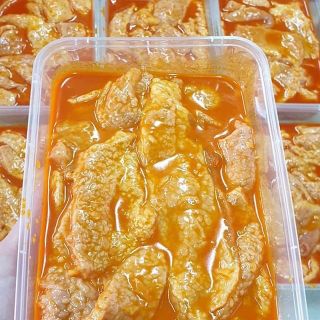 VÚ HEO ƯỚP CHAO TẶNG KÈM SỐT CHẤM - HỘP NHỰA 500G