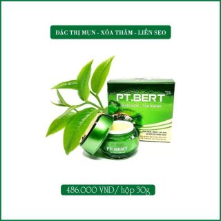 Kem pt Bert thảo mộc Trà xanh mụn thâm mờ sẹo 30gr (giá bao bì 486k)