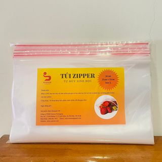 Túi Zipper Tự Hủy Sinh Học -Bịch 20 Túi giá sỉ