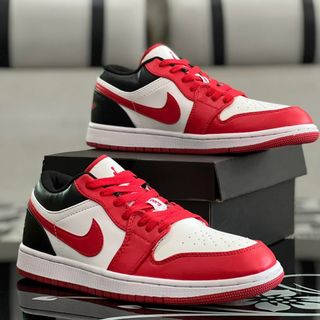 Giày Thể Thao Sneaker JD Low Nữ Đỏ-Trắng 1:1 Trung