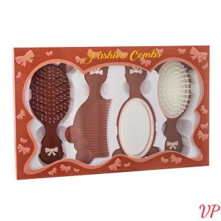 Set 4 gương lược cầm tay mini .