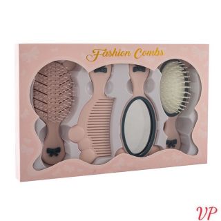 Set 4 gương lược cầm tay mini .
